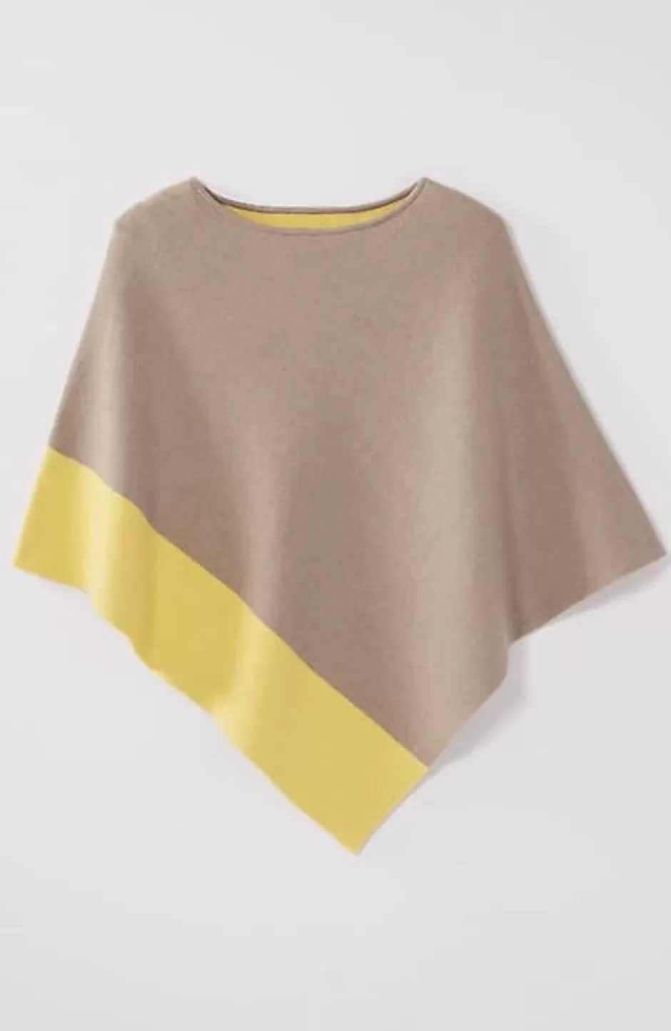 J.Jill Reversible Color-Blocked Knit Poncho | Jjill | Women Ponchos, Ruanas & Scarves